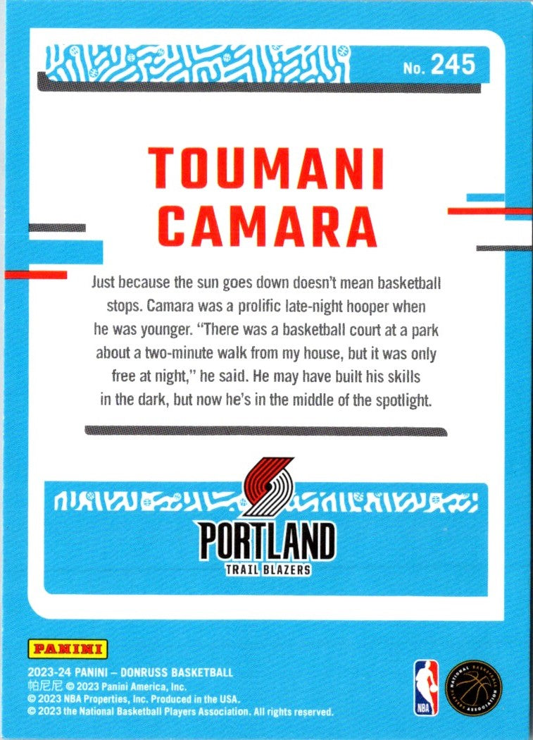 2023 Donruss Red Toumani Camara