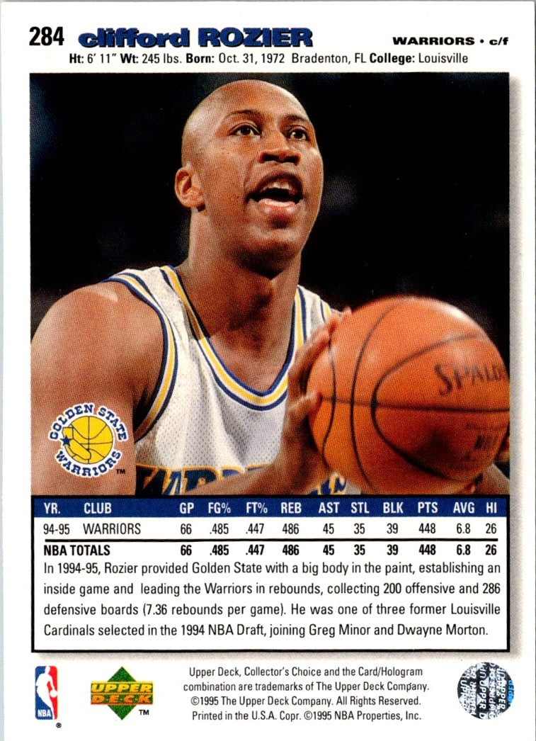 1995 Collector's Choice Clifford Rozier