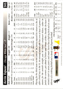 1997 Score Artist's Proofs White Border Kevin Tapani