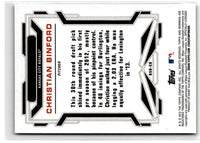 2013 Bowman Draft Picks & Prospects Scout Breakouts Christian Binford #BSB-CB