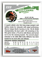 2005 Topps Marvin Williams #222 Rookie