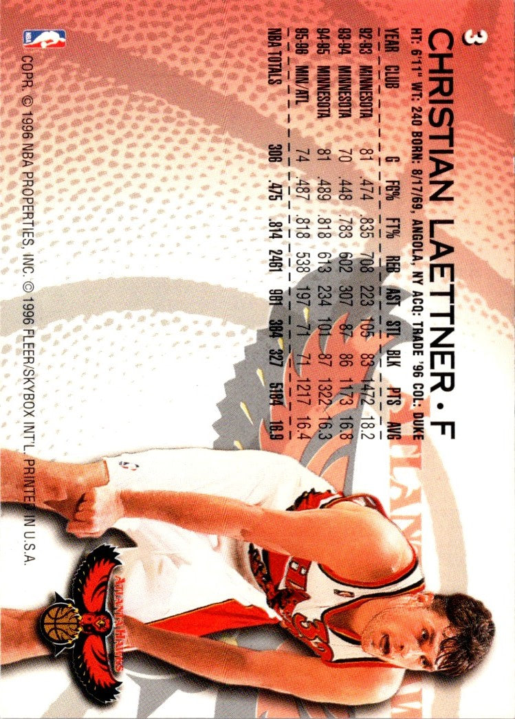 1996 Fleer European Christian Laettner