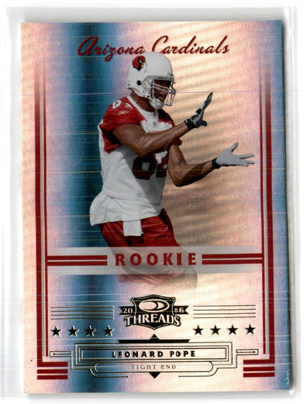 2006 Donruss Threads Leonard Pope #168 Rookie 667/999