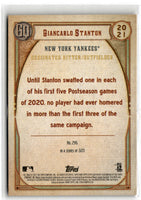 2020 Topps Giancarlo Stanton #20