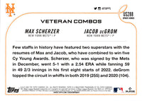 2022 Topps Update Aces Up (Max Scherzer/Jacob deGrom) #US288