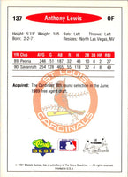 1991 Classic Best Anthony Lewis #137