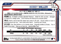 2021 Bowman Chrome Prospects Bobby Miller #BCP-75