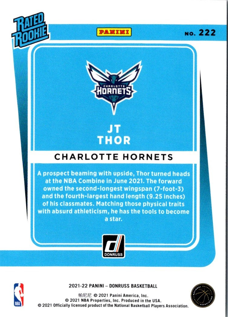 2021 Donruss Rated Rookies JT Thor