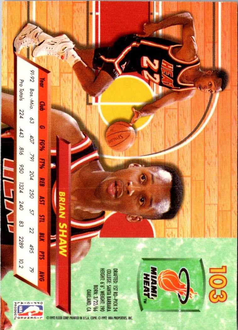 1992 Ultra Brian Shaw