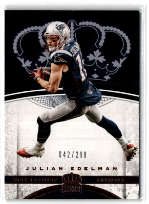 2017 Panini Crown Royale Bronze Julian Edelman #42 042/299