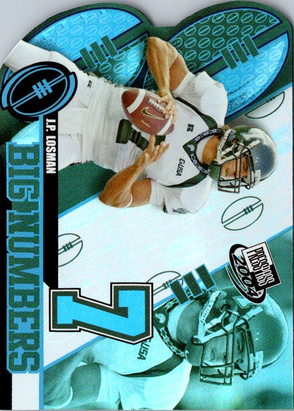 2004 Press Pass Big Numbers J.P. Losman #BN14