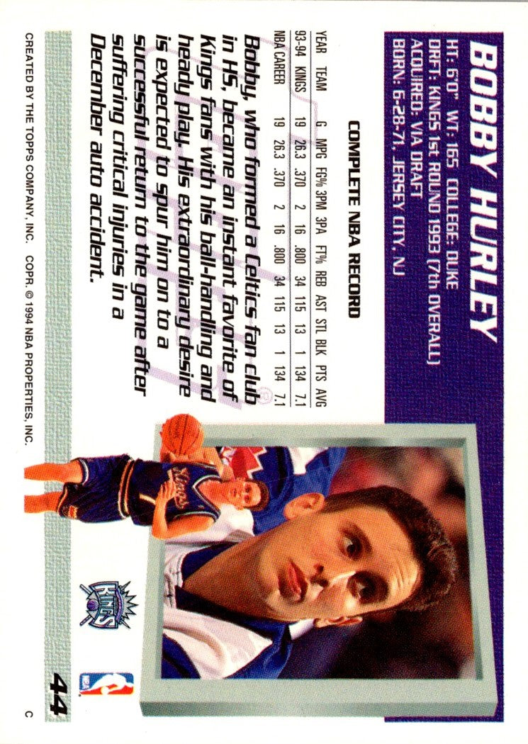 1994 Topps Bobby Hurley