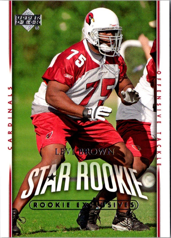 2007 Upper Deck Star Rookies Rookie Exclusives Edition Levi Brown #201