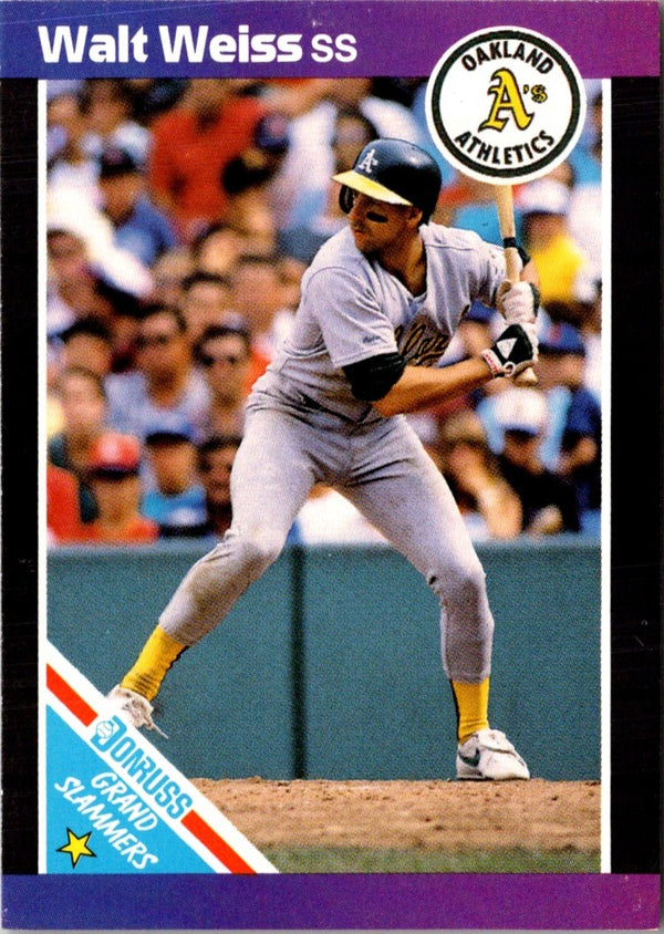 1989 Donruss Leaf Blue Chips Walt Weiss #3