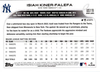 2022 Topps Update Isiah Kiner-Falefa #US119