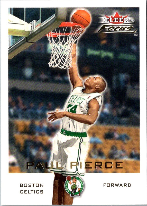 2000 Fleer Focus Draft Position Paul Pierce #135 /100
