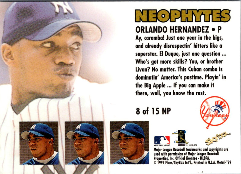 1999 SkyBox Orlando Hernandez