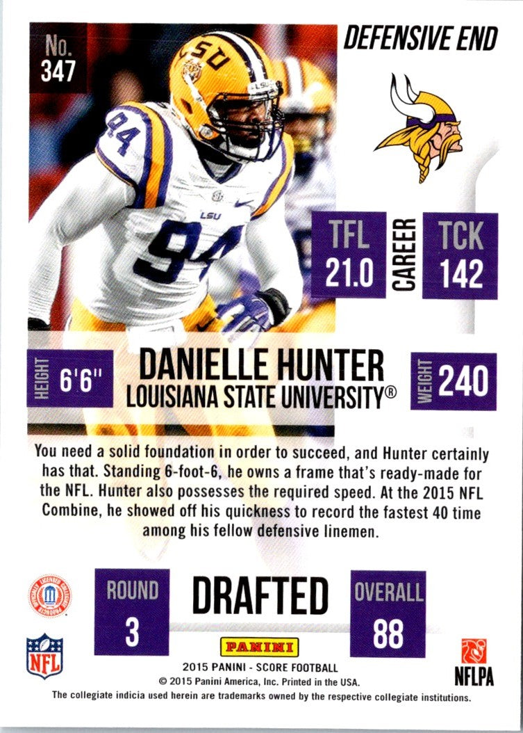 2015 Score Scorecard Danielle Hunter