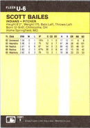 1986 Fleer Update Scott Bailes