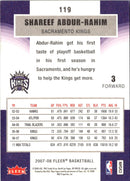 2007 Fleer Shareef Abdur-Rahim