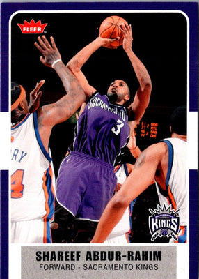 2007 Fleer Shareef Abdur-Rahim #119