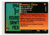 1994 Bowman Marshall Faulk #2 Rookie