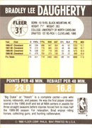 1990 Fleer Brad Daugherty