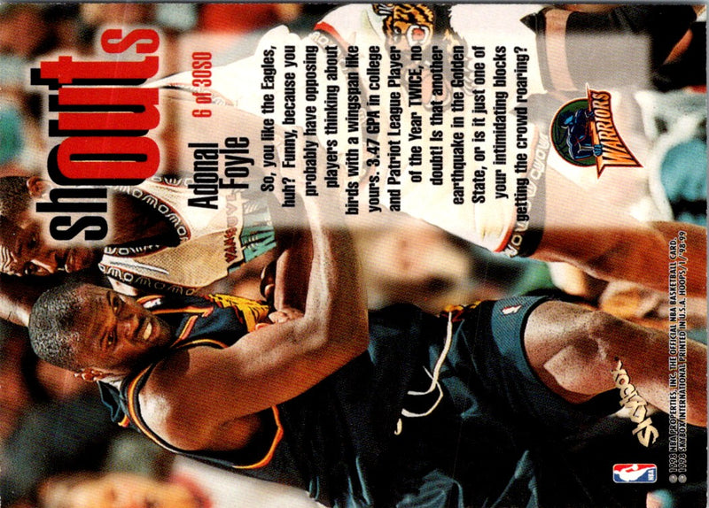 1998 Hoops Shout Outs Adonal Foyle