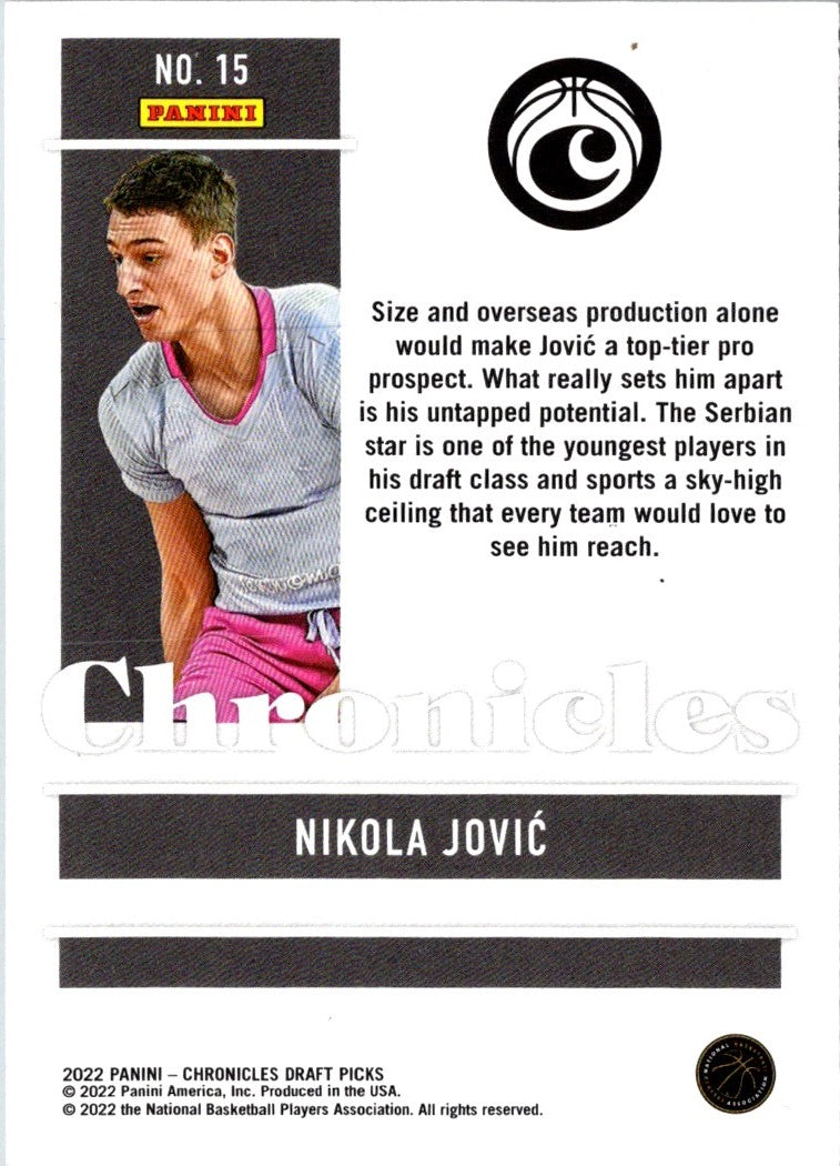 2022 Panini Nikola Jovic