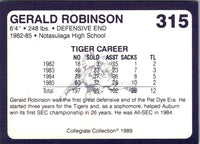1989 Collegiate Collection Auburn Coke 580 Gerald Robinson #315
