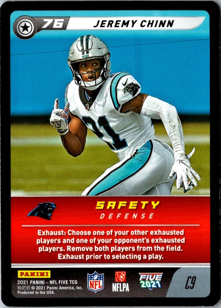 2021 Panini Mosaic Prizm Reactive Blue Jeremy Chinn