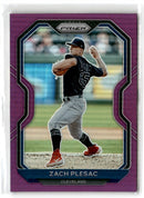 2021 Panini Prizm Purple Zach Plesac