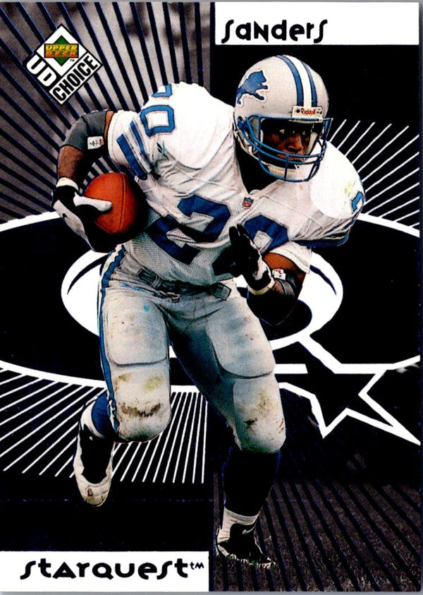 1998 UD Choice StarQuest Barry Sanders/Tavian Banks #SR03