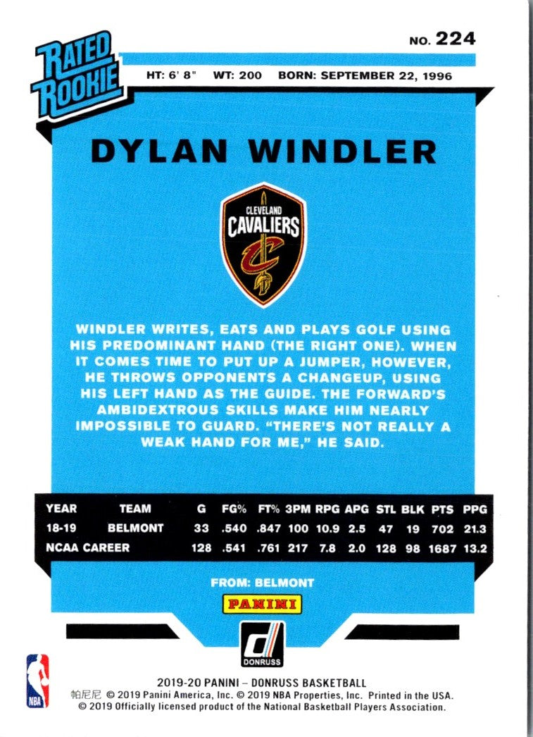 2019 Donruss Dylan Windler