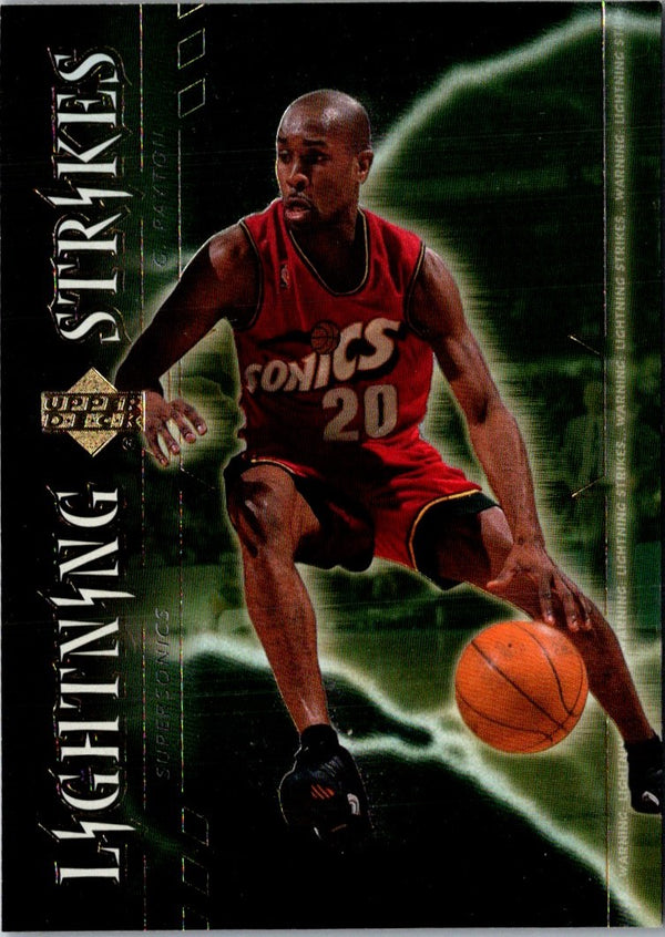 2000 Upper Deck Lightning Strikes Gary Payton #LS6