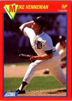 1989 Score Baseball's 100 Hottest Players Mike Henneman #59