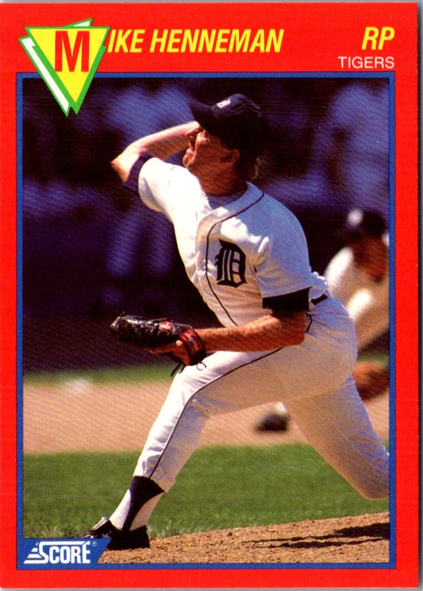 1989 Score Baseball's 100 Hottest Players Mike Henneman #59