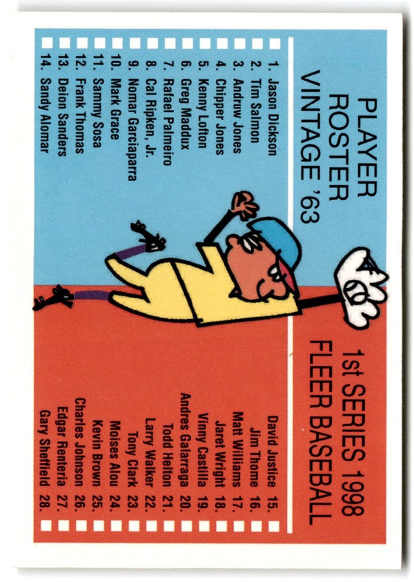 1998 Leaf Moises Alou #50