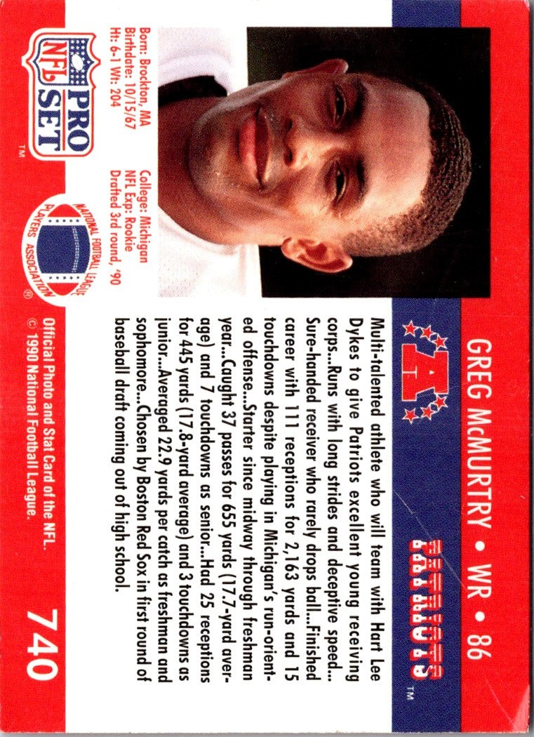 1990 Pro Set Greg McMurtry