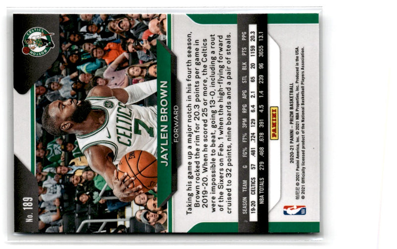 2020 Panini Prizm Jaylen Brown