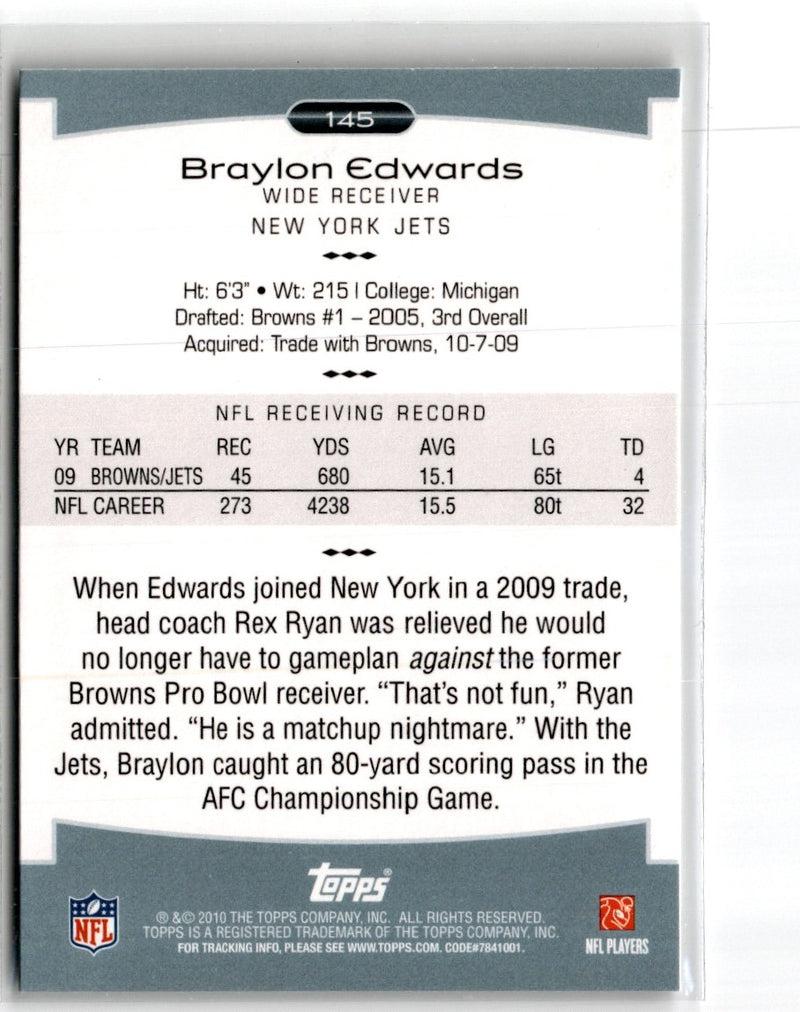 2010 Topps Platinum Braylon Edwards