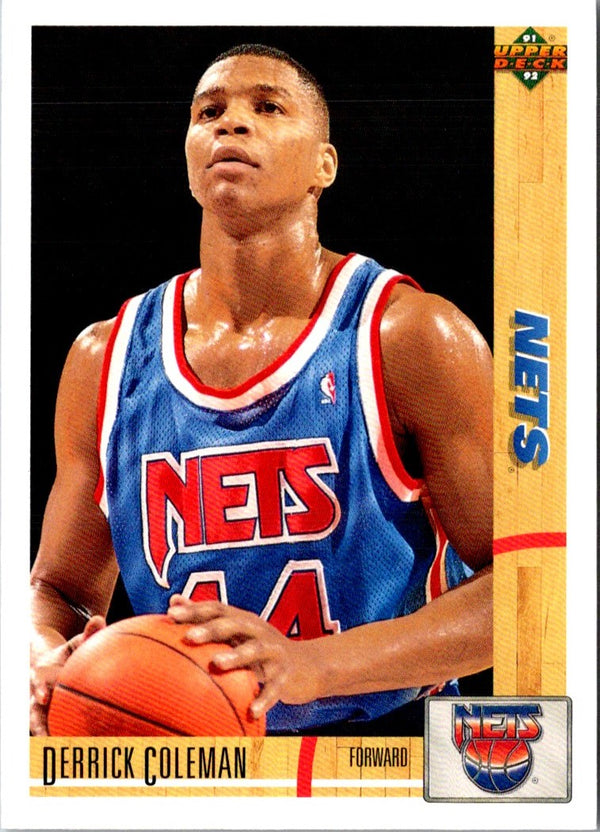 1991 Upper Deck International Italian Derrick Coleman #74