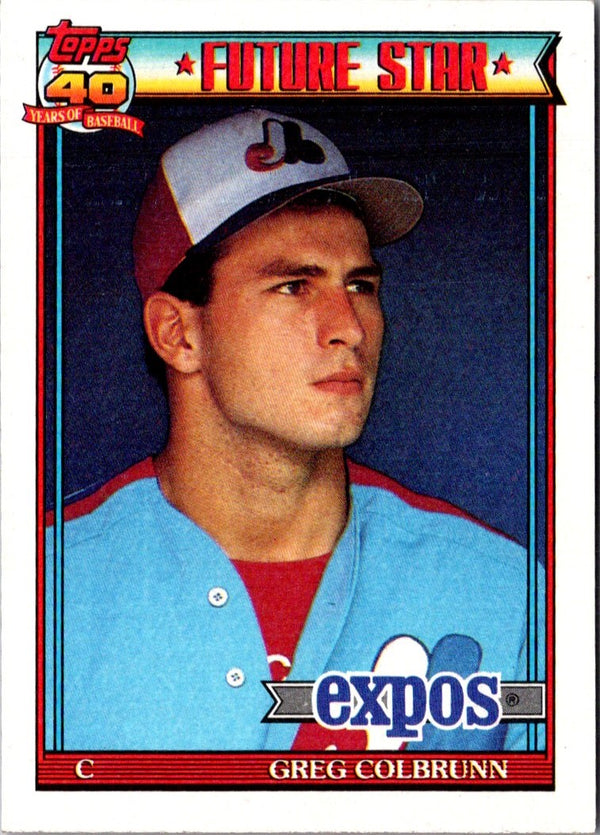 1991 Topps Greg Colbrunn #91 Rookie