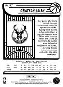 2022 Hoops Neon Green Grayson Allen