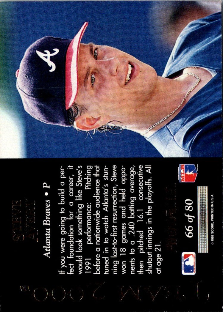 1992 Pinnacle Team 2000 Steve Avery