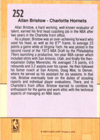 1991 Fleer Allan Bristow #252