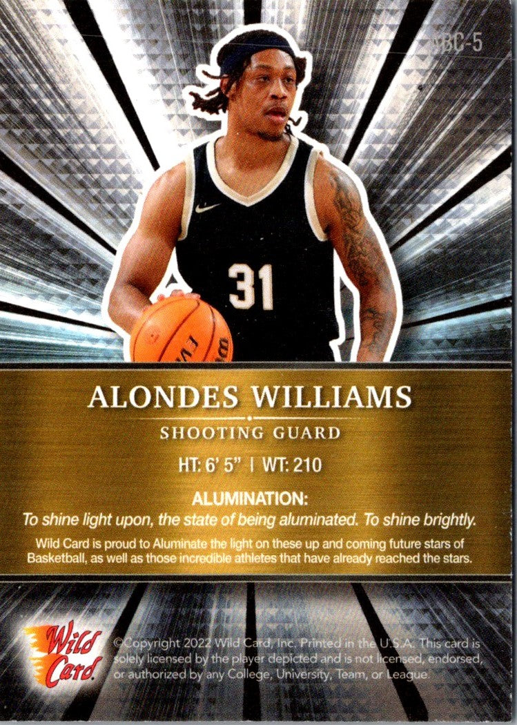 2022 Wild Card Matte Alondes Williams