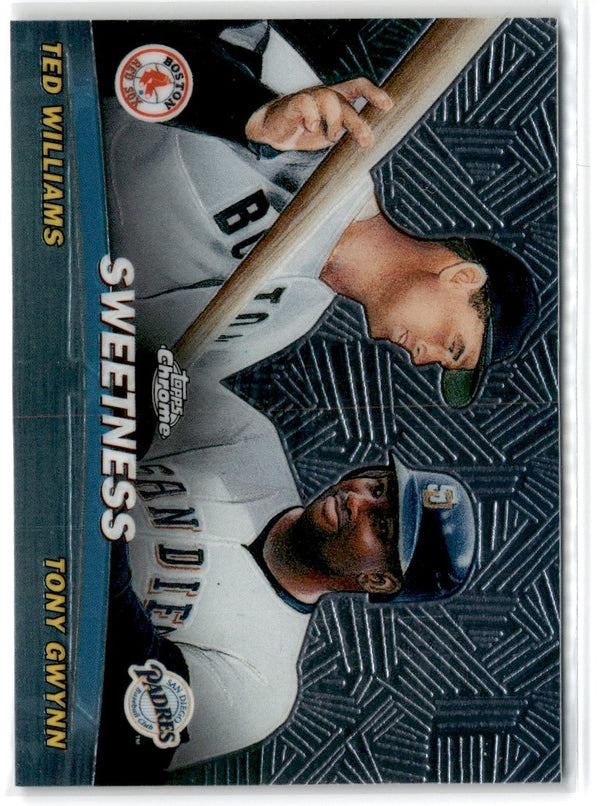 2001 Topps Chrome Combos Sweetness (Ted Williams/Tony Gwynn) #TC15