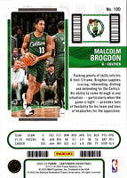 2022 Panini Contenders Game Ticket Green Malcolm Brogdon #100