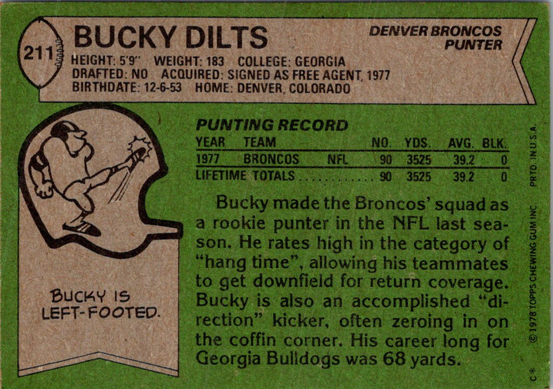 1978 Topps Bucky Dilts